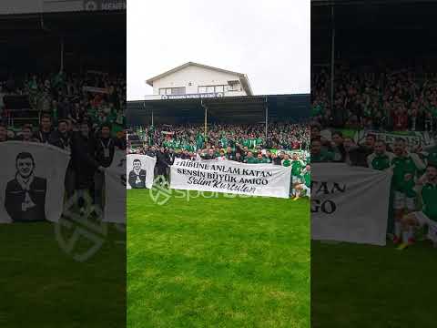 Maç sonu takım ve taraftar büyük sevinç yaşadı! 📢🐊 #sporbursatr #bursaspor