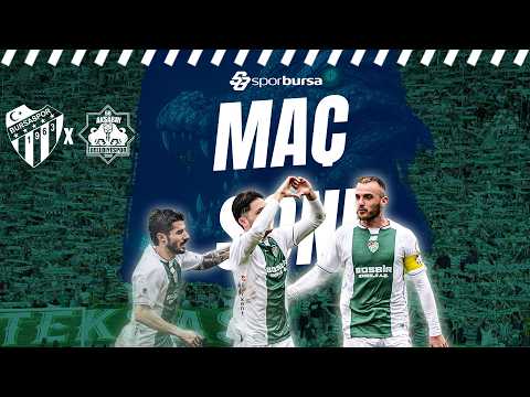 Bursaspor - 68 Aksarayspor Maç Sonu Canlı Yayını