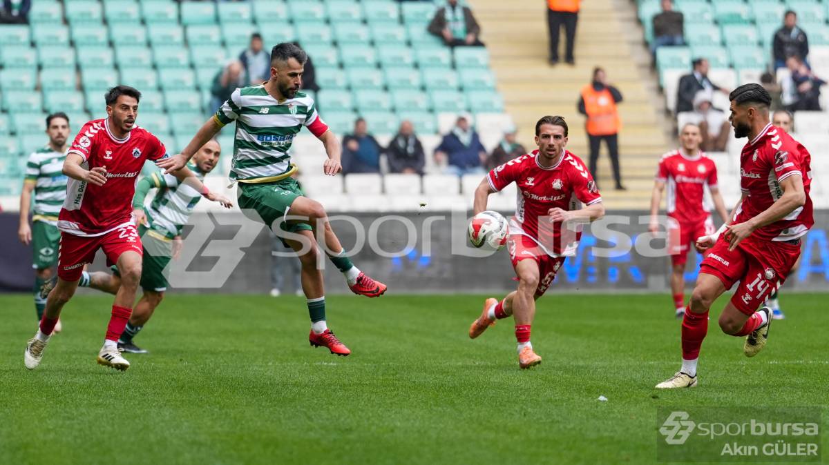 BURSASPOR - AKSARAY BELEDİYESPOR MAÇ FOTOĞRAFLARI