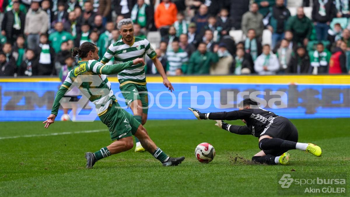 BURSASPOR - AKSARAY BELEDİYESPOR MAÇ FOTOĞRAFLARI