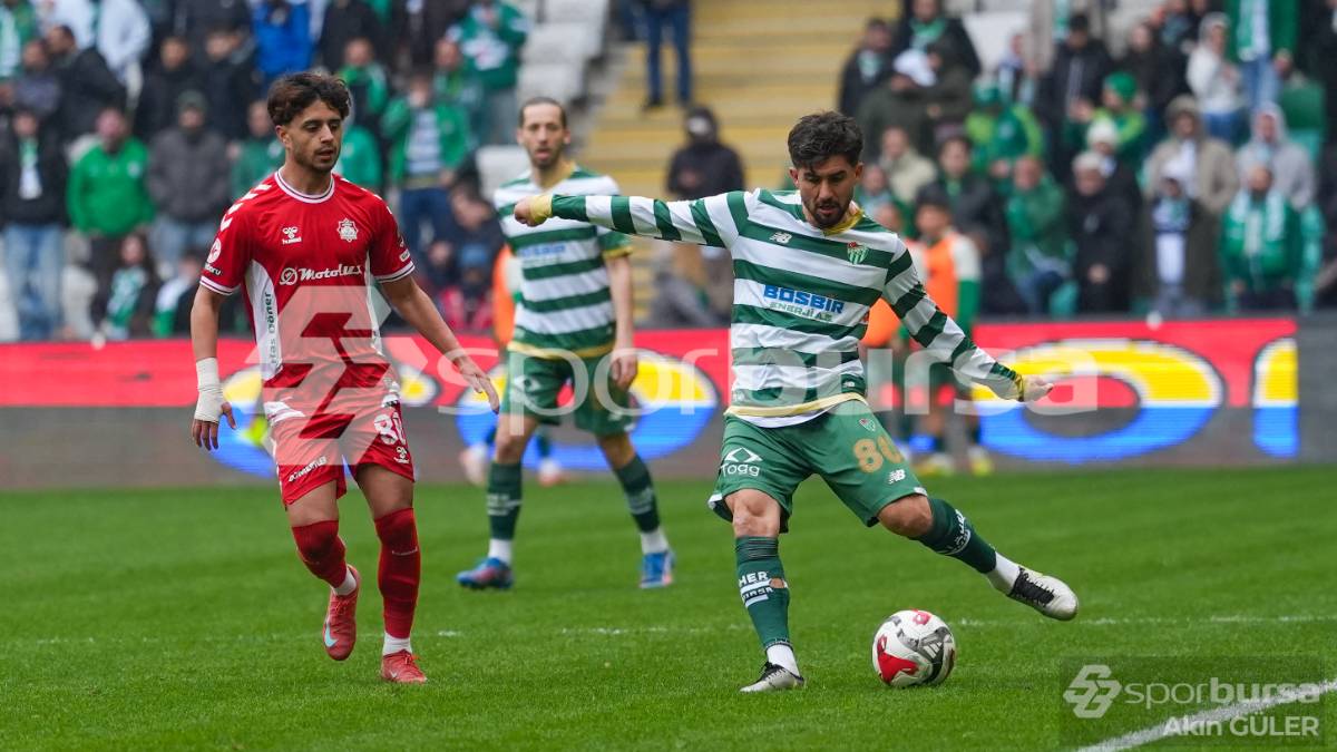BURSASPOR - AKSARAY BELEDİYESPOR MAÇ FOTOĞRAFLARI