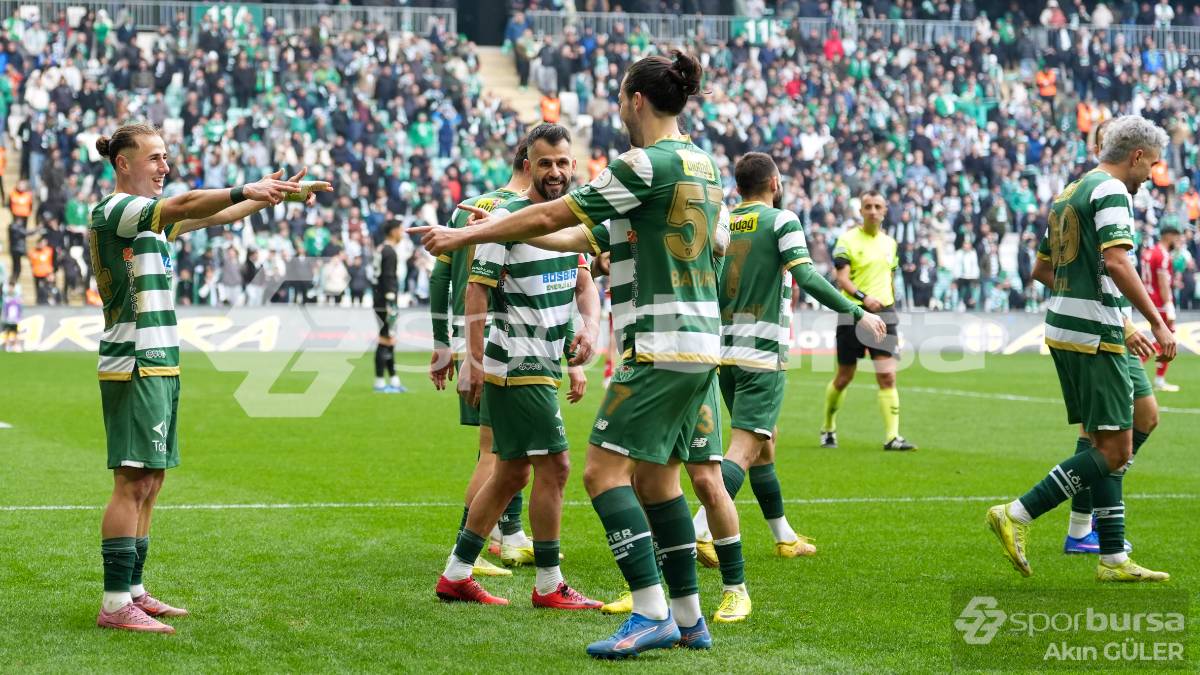BURSASPOR - AKSARAY BELEDİYESPOR MAÇ FOTOĞRAFLARI