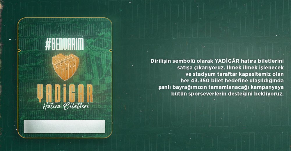 Yadigar Hatıra Biletleri satışta!