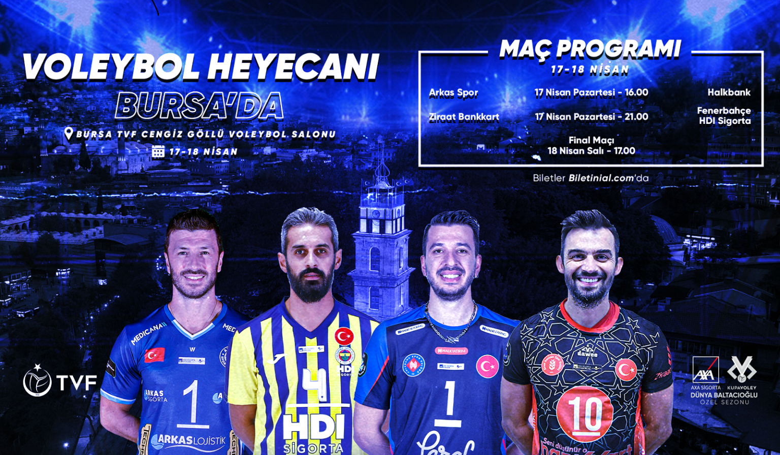 Kupa Voley heyecanı Bursa'da başlıyor