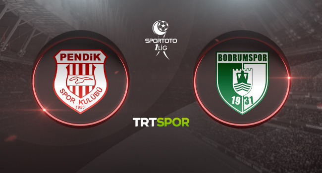 Pendikspor-Bodrumspor maçı bugün!