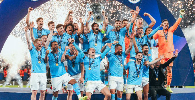 Devler ligi Manchester City'nin