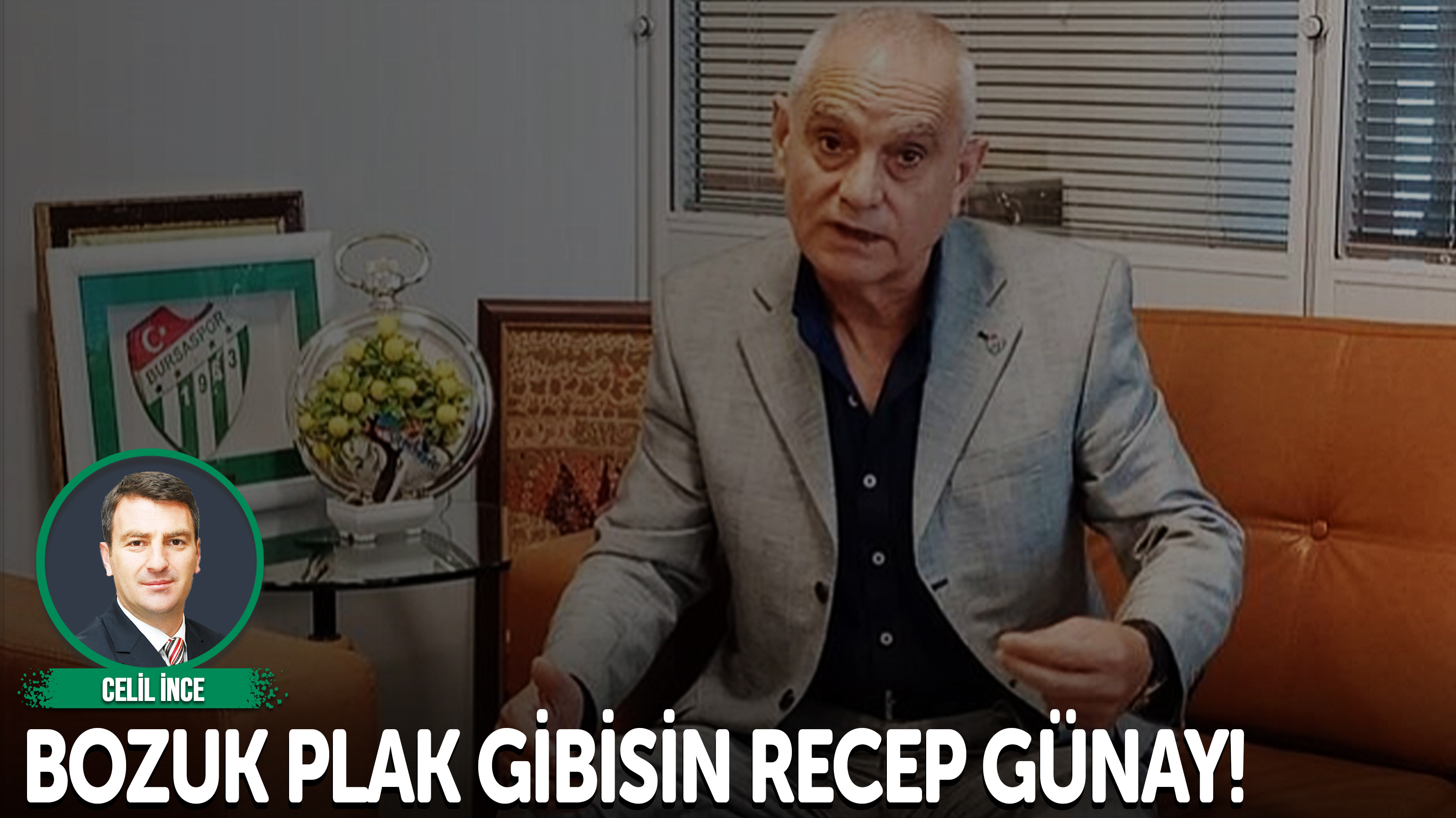 Bozuk plak gibisin Recep Günay!