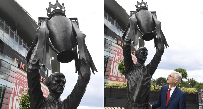 Arsene Wenger'in heykel gururu