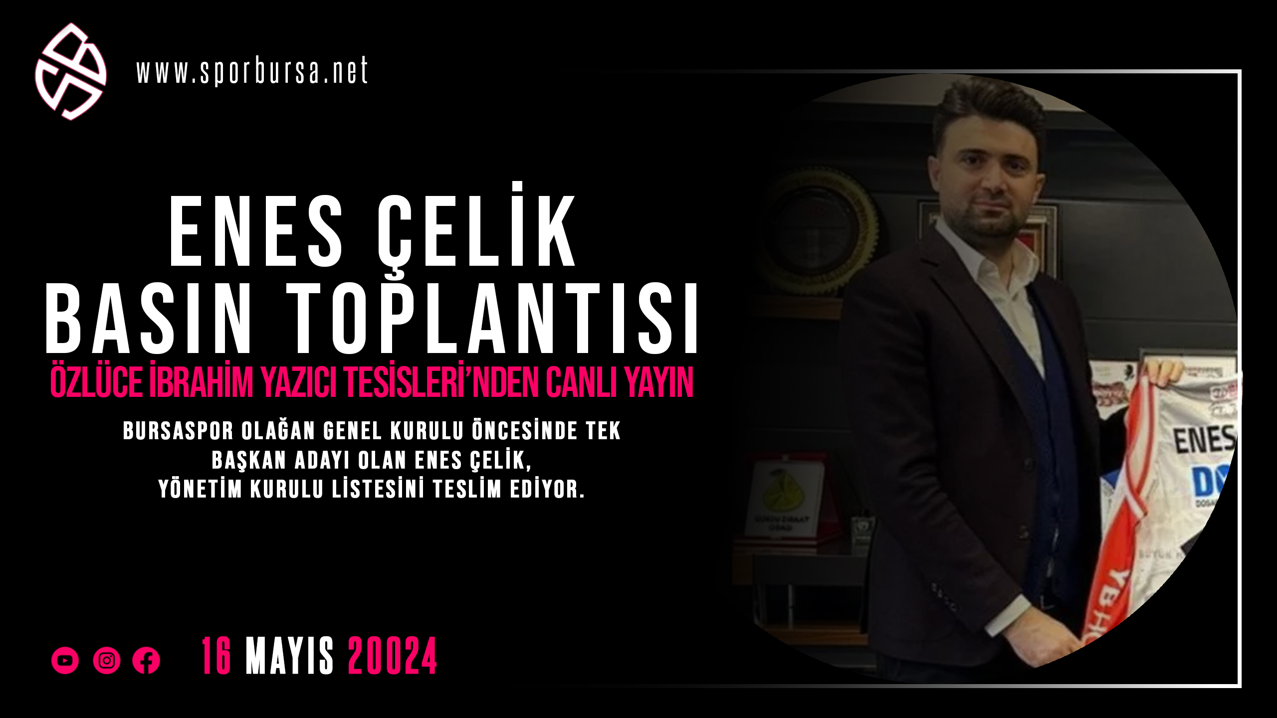 Enes Çelik listesini teslim ediyor