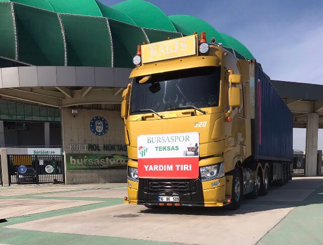 Bursaspor taraftarı deprem için örgütlendi!
