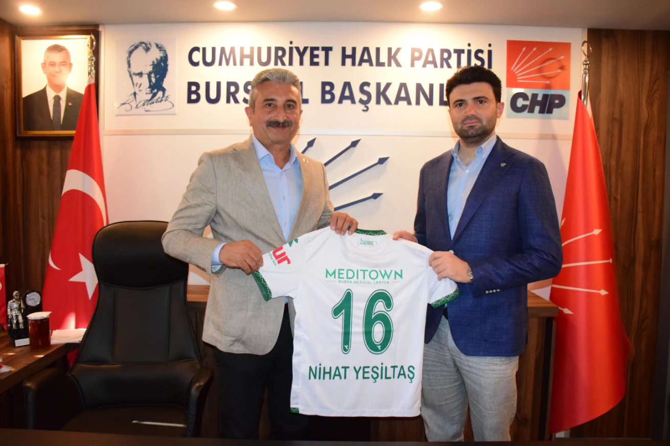 Bursaspor yönetiminden CHP Bursa ziyareti