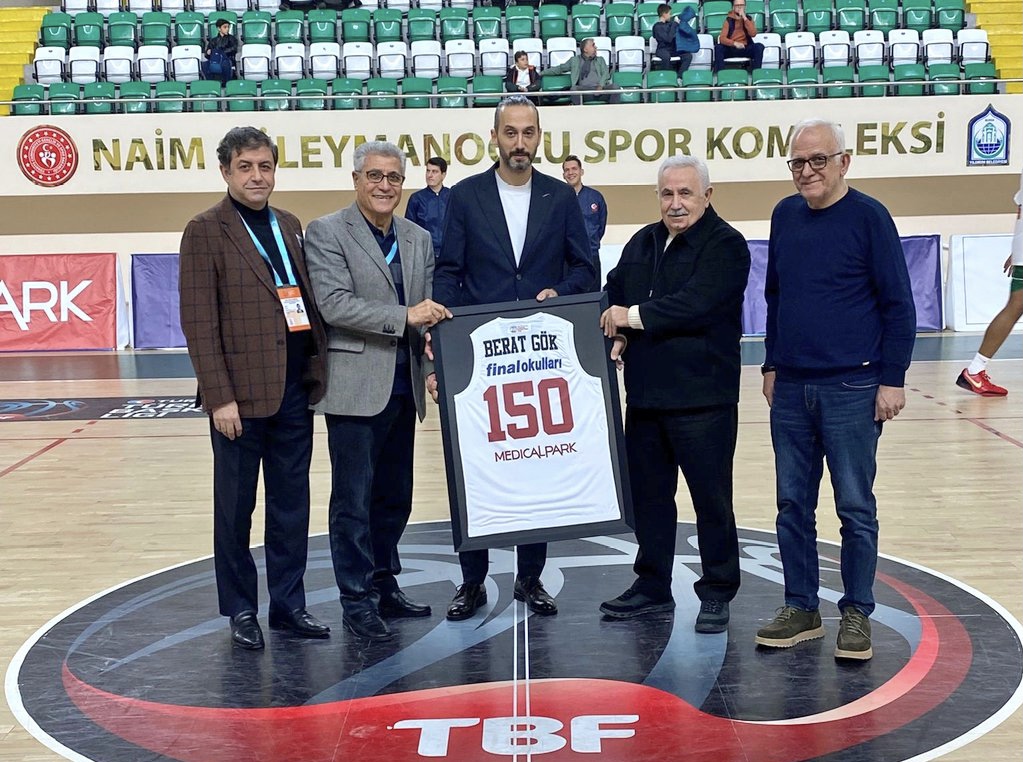 Berat Gök’ün 150. maç gururu