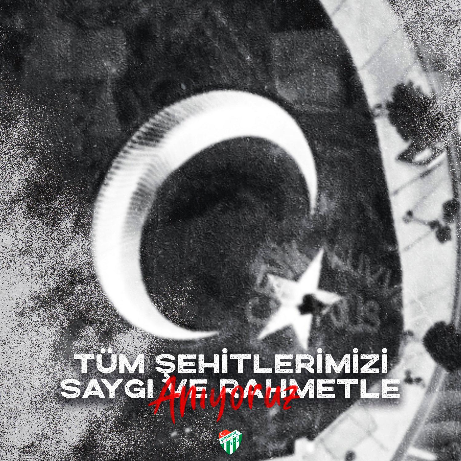 Bursaspor Dolmabahçe şehitlerini andı
