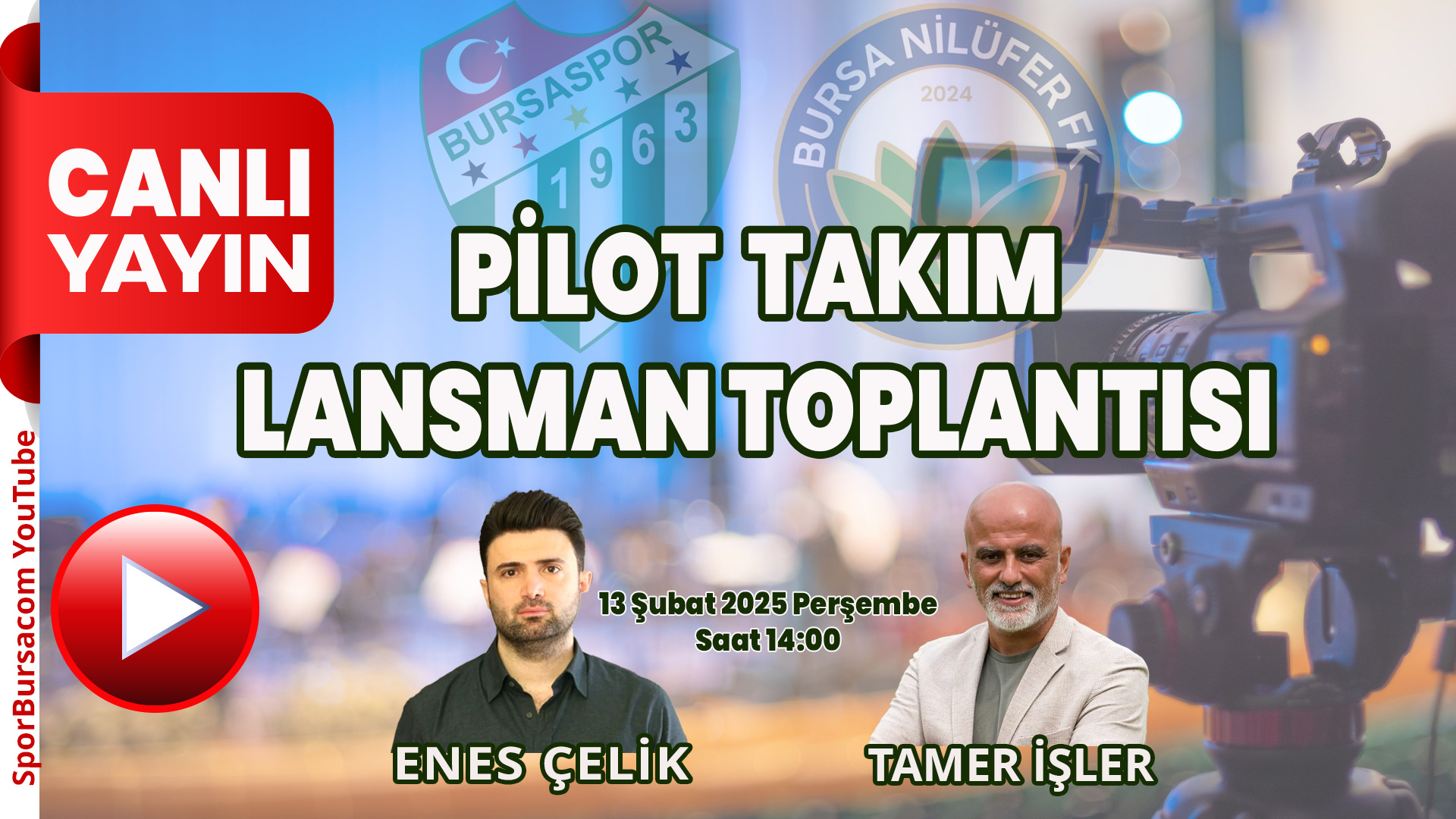 Bursaspor pilot takım lansman toplantısı bugün