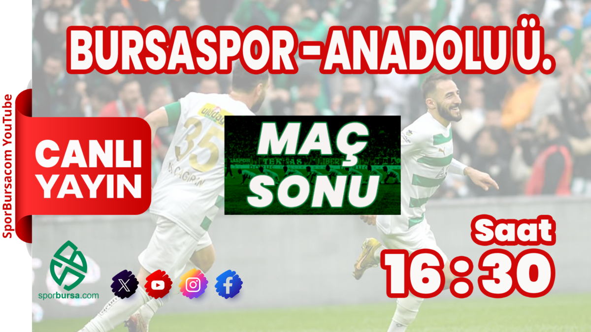 Bursaspor-Anadolu Üniversitesi Maç Sonu Canlı Yayın