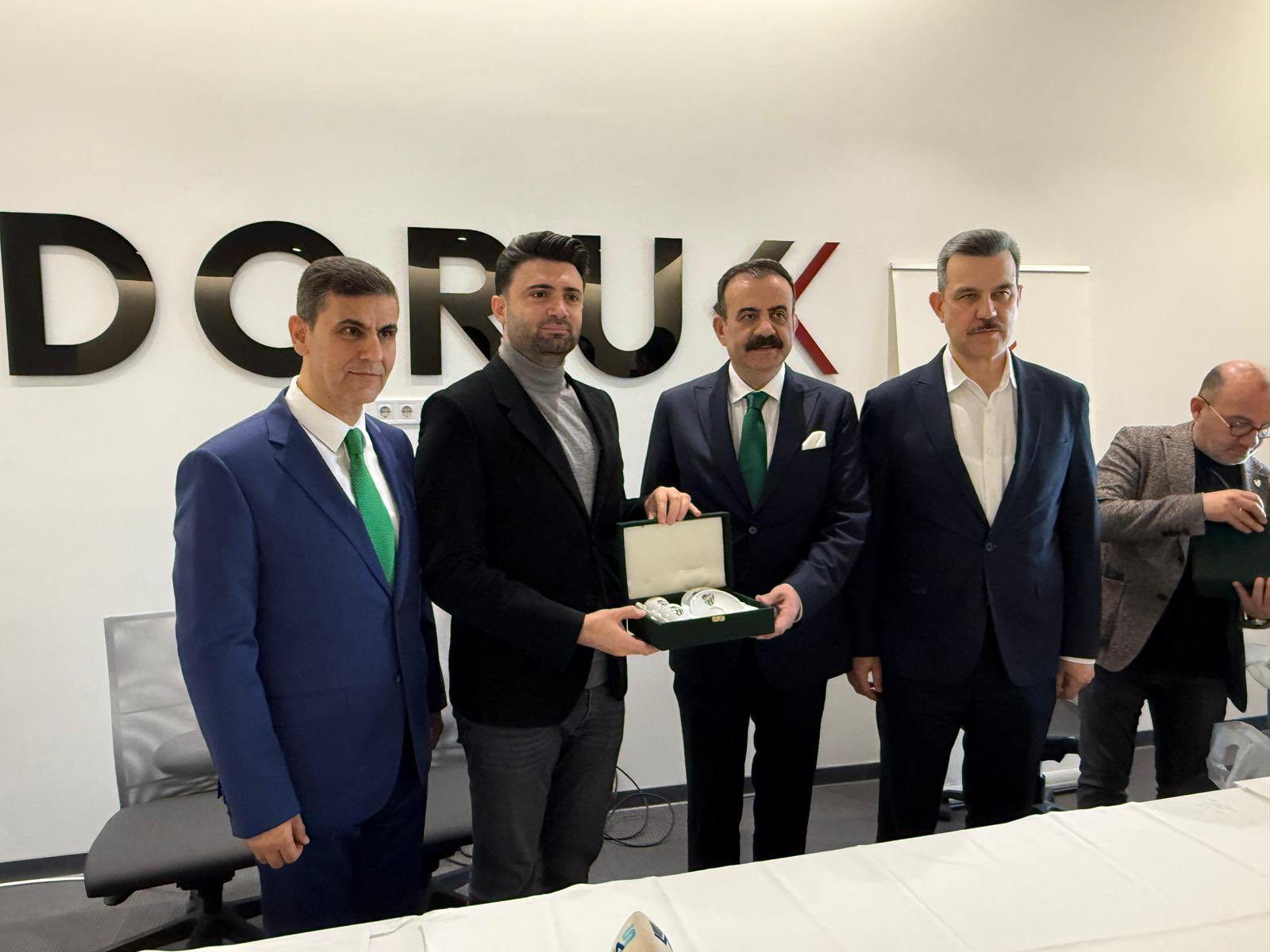 Başkan Çelik'ten Doruk'a teşekkür ziyareti