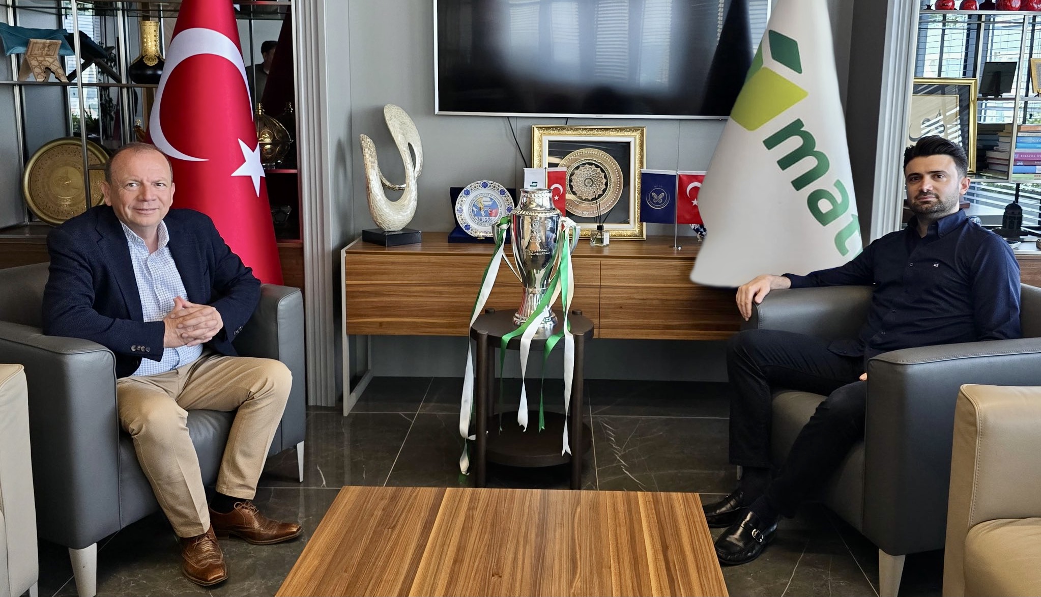 Başkan Çelik’ten Özer Matlı’ya teşekkür ziyareti
