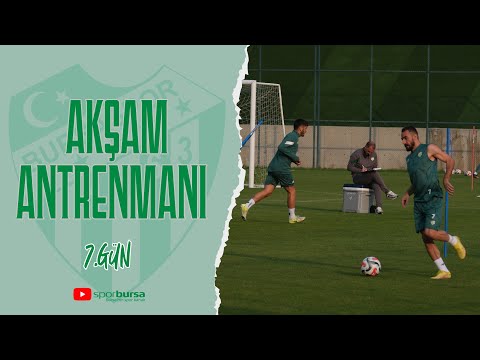 Bursaspor, Erzurum kampında yedinci güne akşam antrenmanı ile devam ediyor