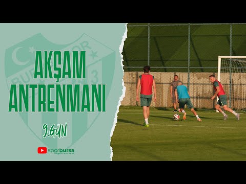 Bursaspor, Erzurum kampında dokuzuncu güne akşam antrenmanı ile devam ediyor