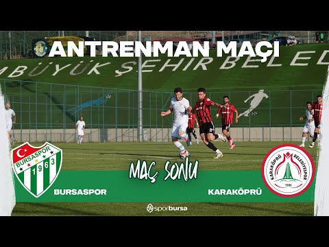 Bursaspor, yeni sezon hazırlıkları kapsamında Karaköprü ile antrenman maçında karşılaştı..