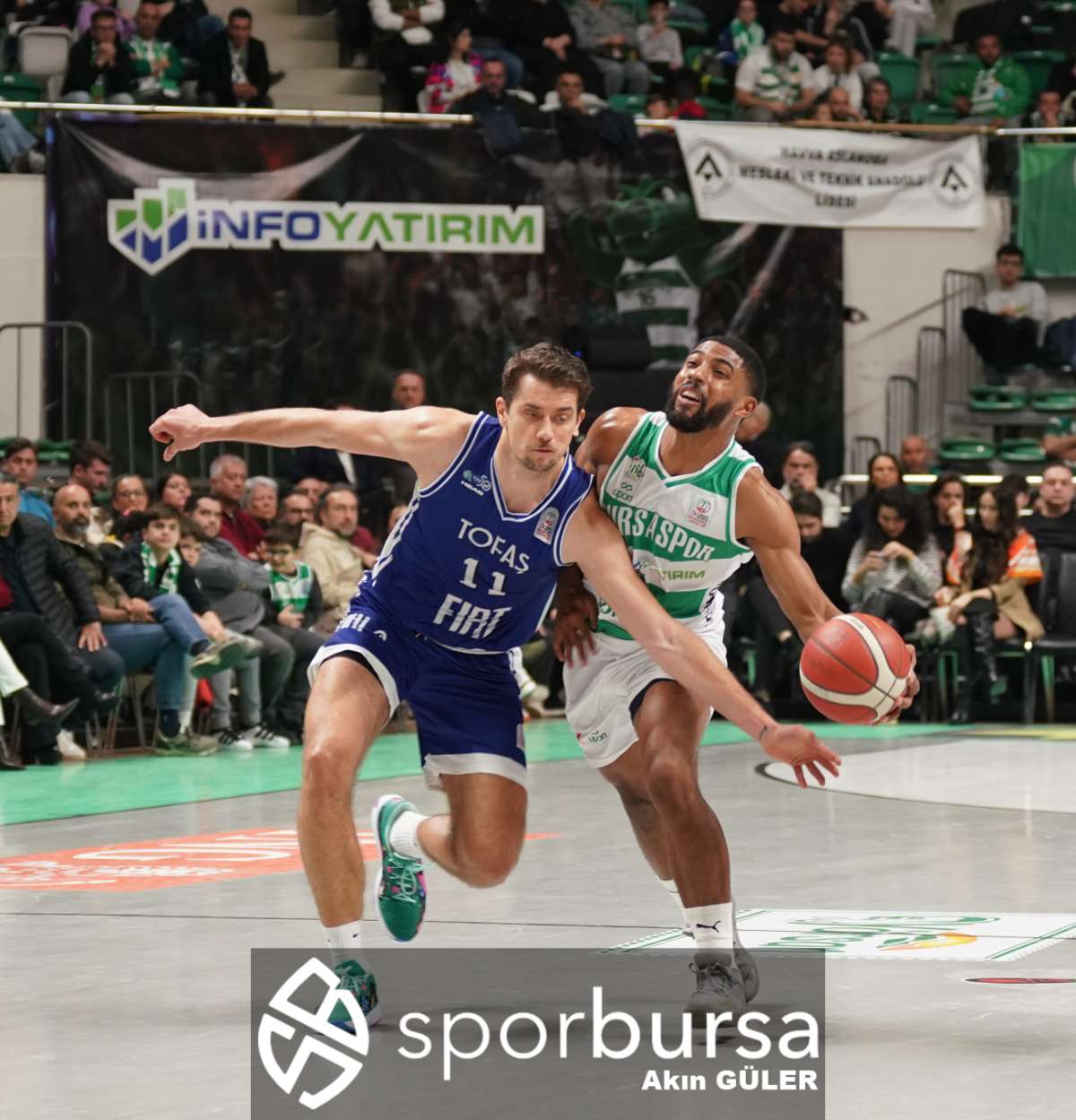 POTADA BURSA DERBİSİNDE BURSASPOR YÖRSAN TOFAŞ'I 98-93 MAĞLUP ETTİ