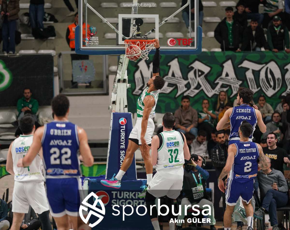 POTADA BURSA DERBİSİNDE BURSASPOR YÖRSAN TOFAŞ'I 98-93 MAĞLUP ETTİ