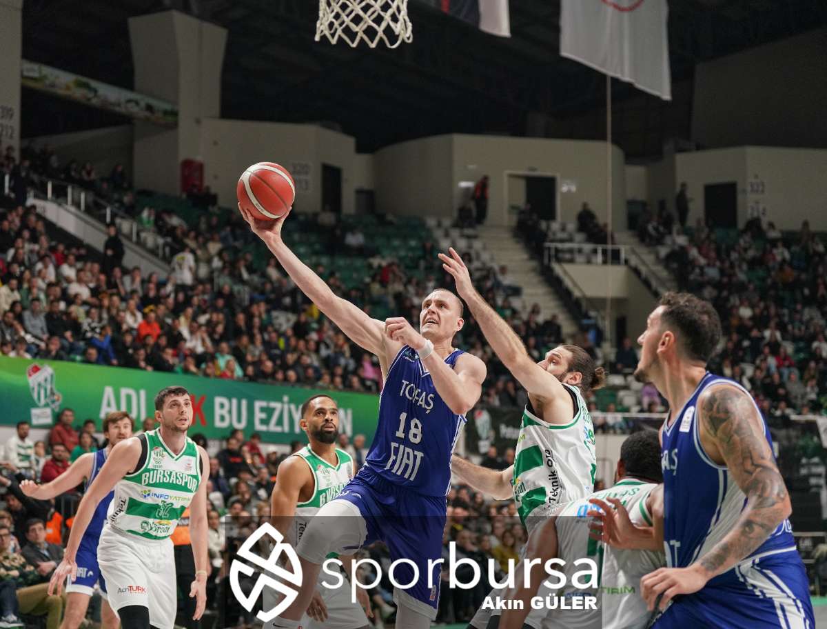 POTADA BURSA DERBİSİNDE BURSASPOR YÖRSAN TOFAŞ'I 98-93 MAĞLUP ETTİ