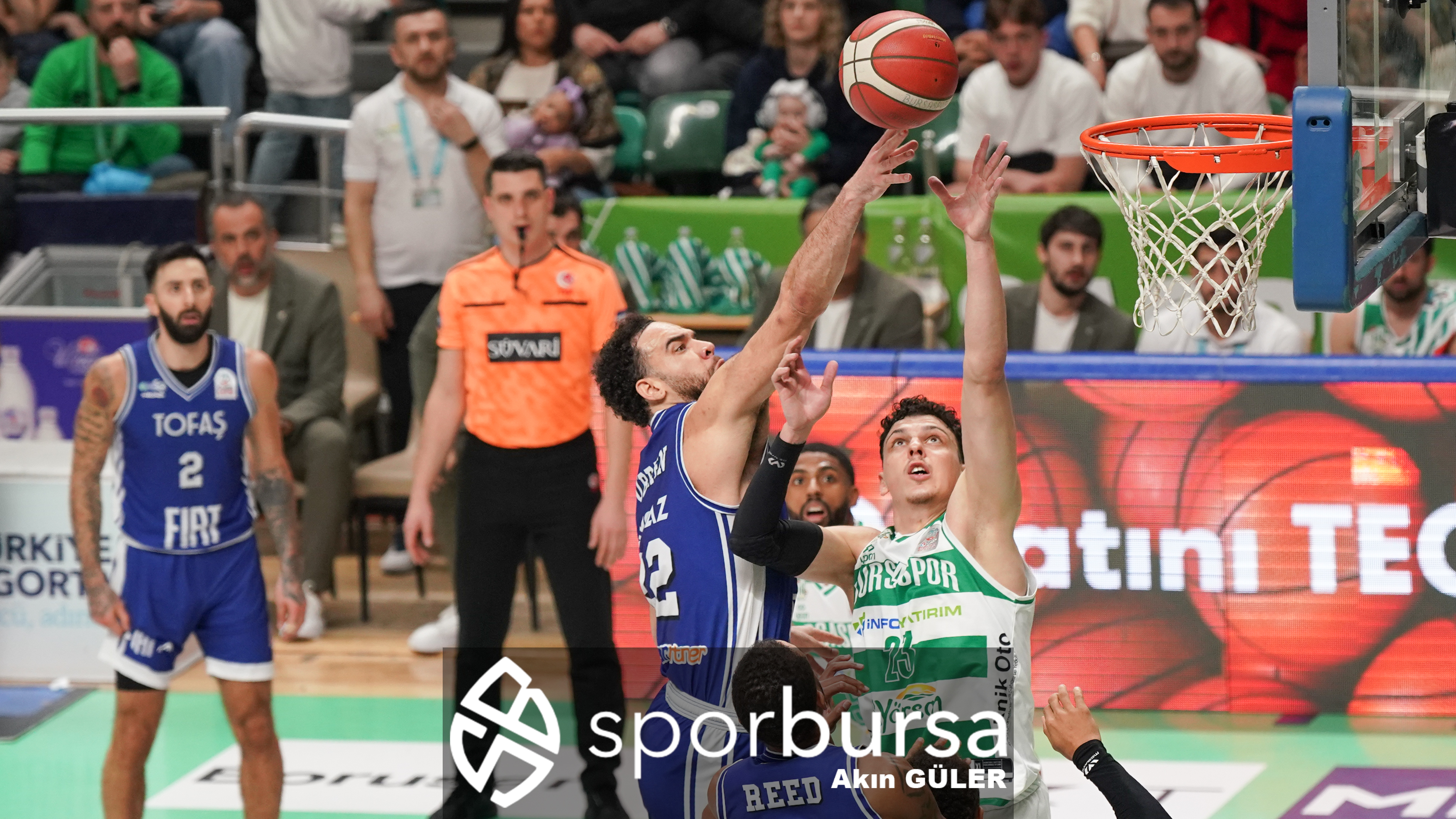 POTADA BURSA DERBİSİNDE BURSASPOR YÖRSAN TOFAŞ'I 98-93 MAĞLUP ETTİ