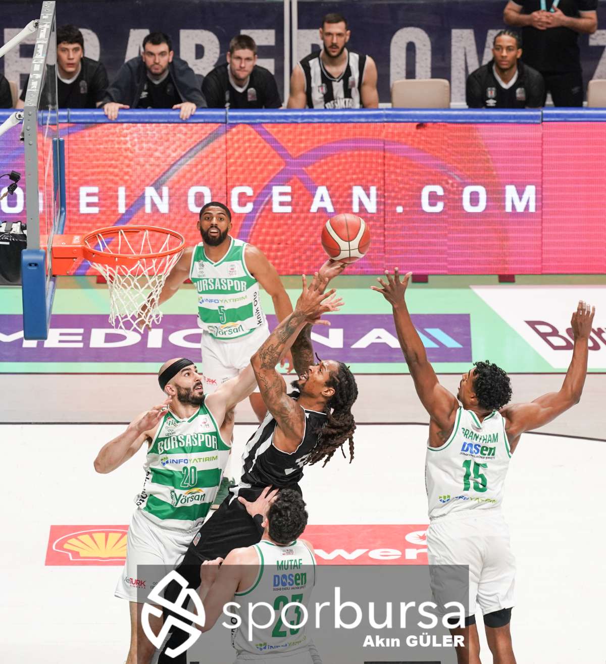 BURSASPOR YÖRSAN - BEŞİKTAŞ FİBABANKA MAÇ FOTOĞRAFLARI