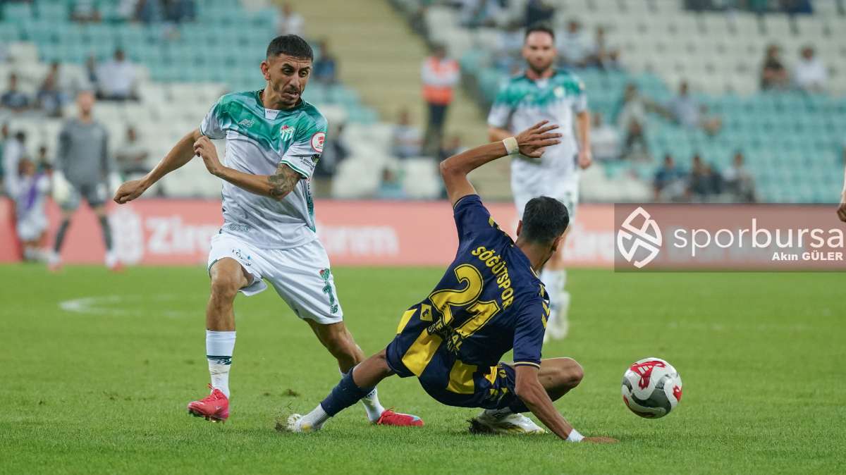 BURSASPOR - SÖĞÜTSPOR MAÇ FOTOĞRAFLARI