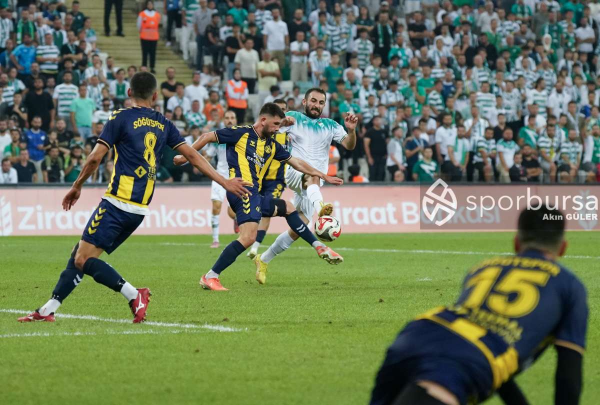 BURSASPOR - SÖĞÜTSPOR MAÇ FOTOĞRAFLARI