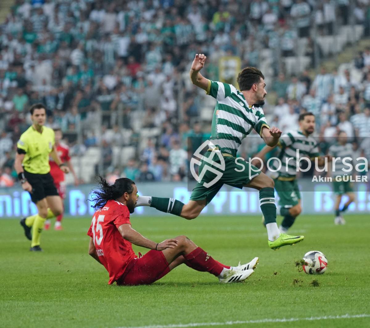 BURSASPOR - ARNAVUTKÖY BELEDİYESPOR MAÇ FOTOĞRAFLARI