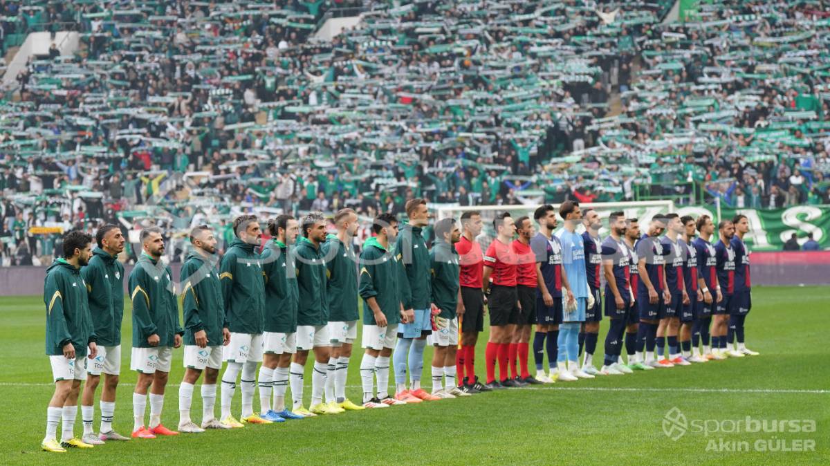 BURSASPOR - FETHİYESPOR MAÇ FOTOĞRAFLARI