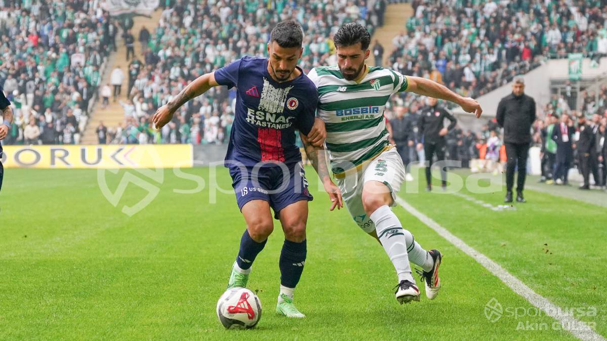BURSASPOR - FETHİYESPOR MAÇ FOTOĞRAFLARI