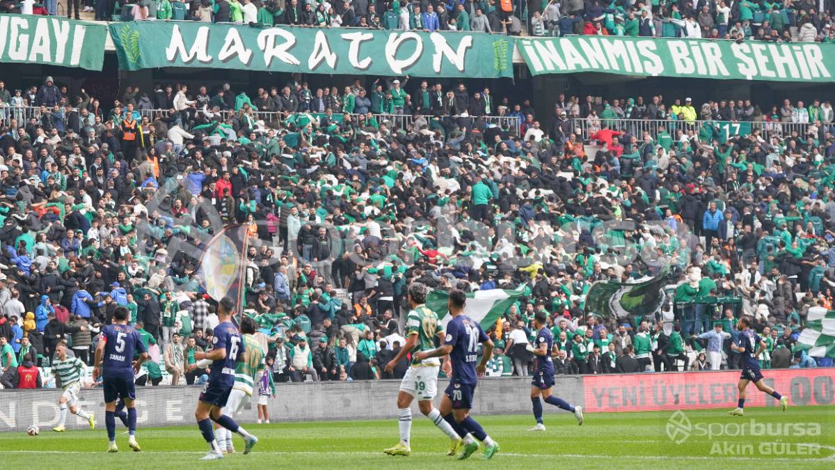 BURSASPOR - FETHİYESPOR MAÇ FOTOĞRAFLARI