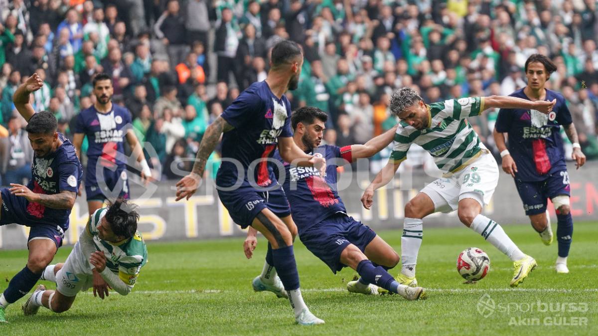 BURSASPOR - FETHİYESPOR MAÇ FOTOĞRAFLARI