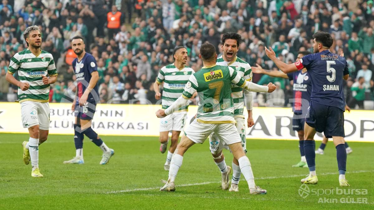 BURSASPOR - FETHİYESPOR MAÇ FOTOĞRAFLARI