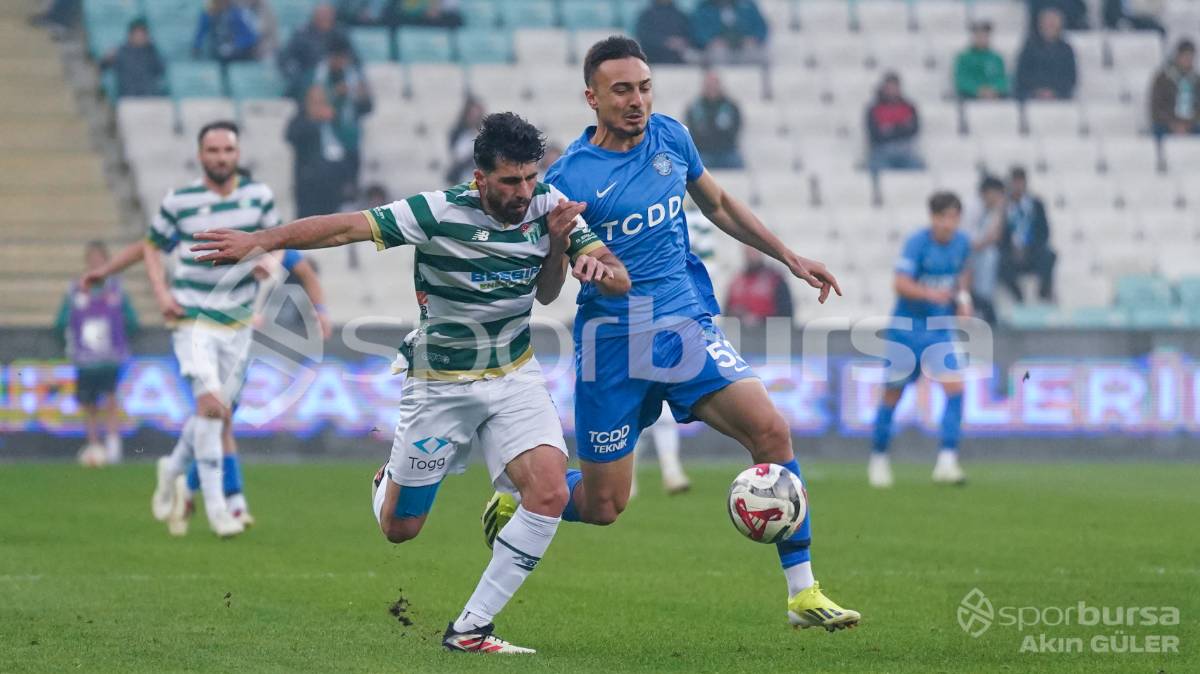 BURSASPOR - ANKARA DEMİRSPOR MAÇ FOTOĞRAFLARI