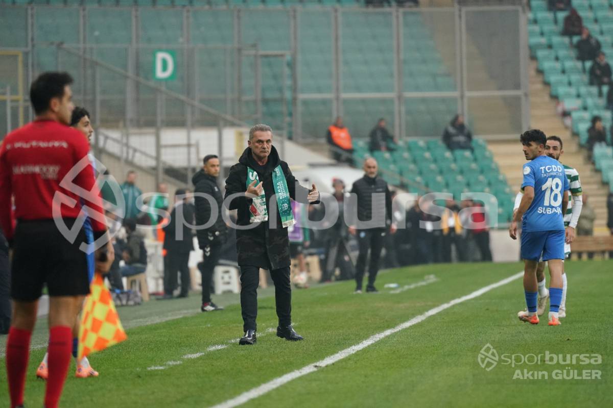 BURSASPOR - ANKARA DEMİRSPOR MAÇ FOTOĞRAFLARI