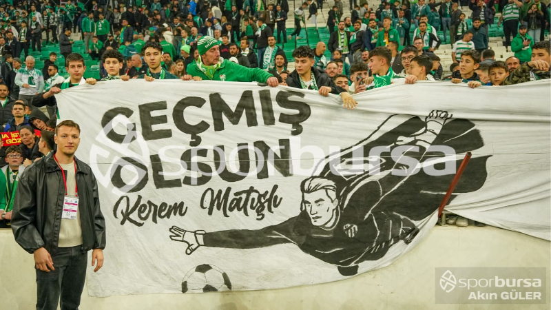 Kerem Matışlı’ya “geçmiş olsun” pankartı