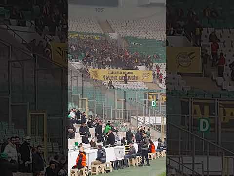 Aliağa Fk tribününden anlamlı mesaj.... #bursaspor #sporbursatr