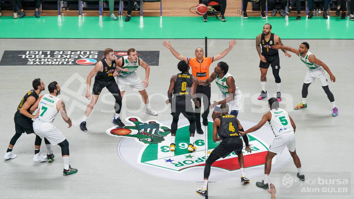 BURSASPOR BASKETBOL - MERSİNSPOR MAÇ FOTOĞRAFLARI