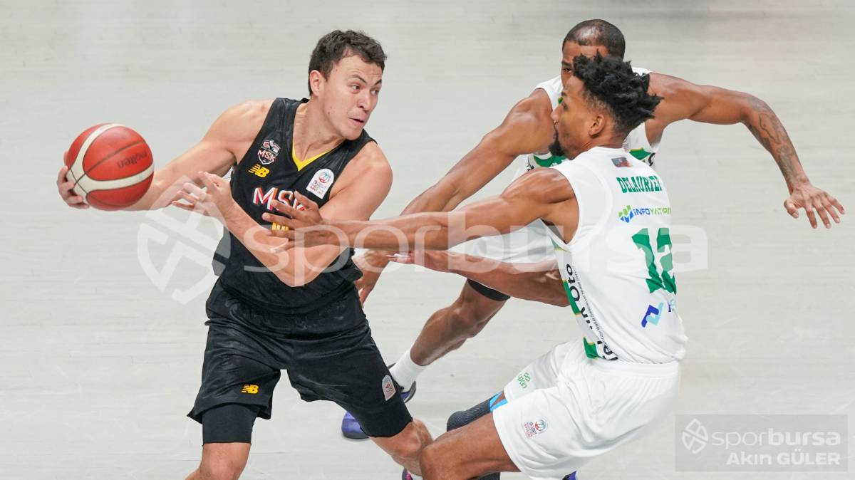 BURSASPOR BASKETBOL - MERSİNSPOR MAÇ FOTOĞRAFLARI