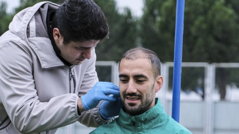 Bursaspor'da futbolcular laktat testinden geçti