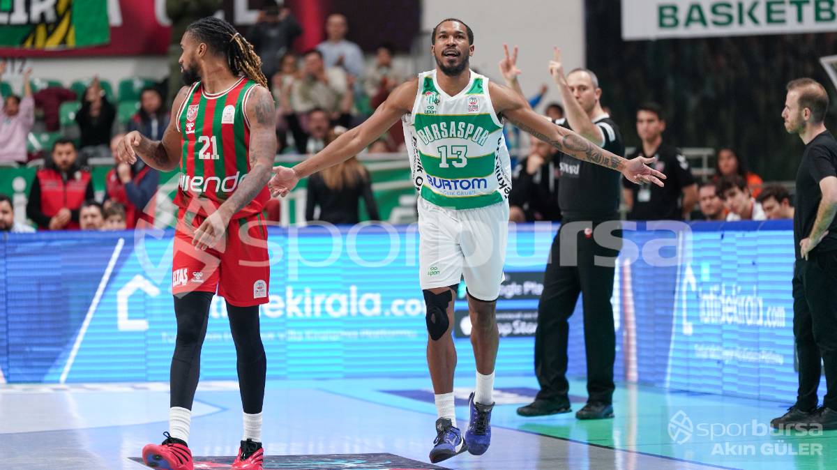 BURSASPOR - KARŞIYAKA BASKETBOL MAÇI FOTOĞRAFLARI