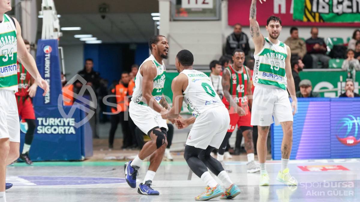 BURSASPOR - KARŞIYAKA BASKETBOL MAÇI FOTOĞRAFLARI