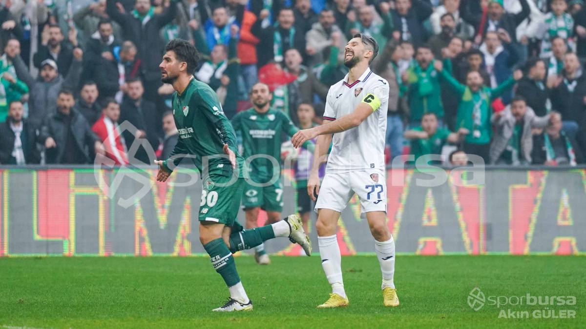 BURSASPOR - YENİ MERSİN İDMAN YURDU MAÇI FOTOĞRAFLARI