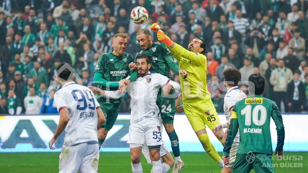 BURSASPOR - YENİ MERSİN İDMAN YURDU MAÇI FOTOĞRAFLARI