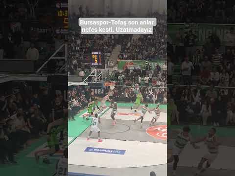 Bursaspor Basketbol-Tofaş son anlar nefes kesti. Uzatmadayız. #sporbursatr #Basketbol