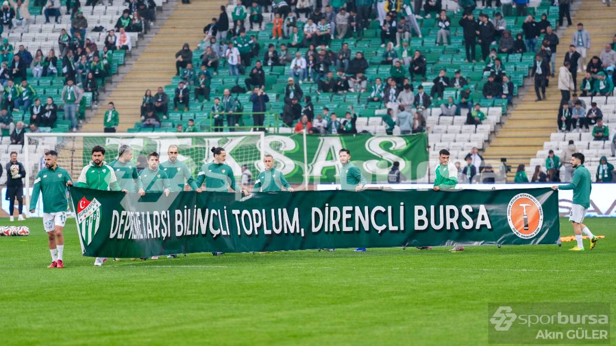 BURSASPOR - GÜZİDE GEBZESPOR MAÇ FOTOĞRAFLARI